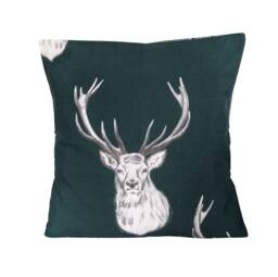 Cushion Cover in Green Stag & Tartan 16