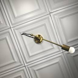 Lincoln Modern Mid Century Single Bulb Minimalist Semi Flush - thumbnail 3