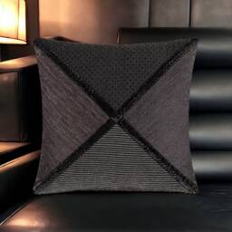 Gray Geometrical Design Decorative Pillow Cover, Cushion, Throw Pillow, Home Decor, Living Room, Gifts For Her - thumbnail 4