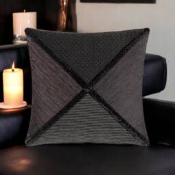Gray Geometrical Design Decorative Pillow Cover, Cushion, Throw Pillow, Home Decor, Living Room, Gifts For Her - thumbnail 3