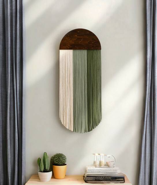 Macrame Wall Hanging, Art, New Home Gift, Bedroom Decor For Room, Mothers Day Gifts, & Tapestry V61 - image 1