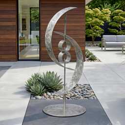Metal Sculpture Handcrafted Luxury Modern Art, Indoor Or Outdoor - thumbnail 3