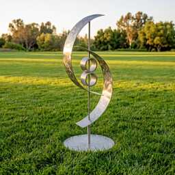 Metal Sculpture Handcrafted Luxury Modern Art, Indoor Or Outdoor