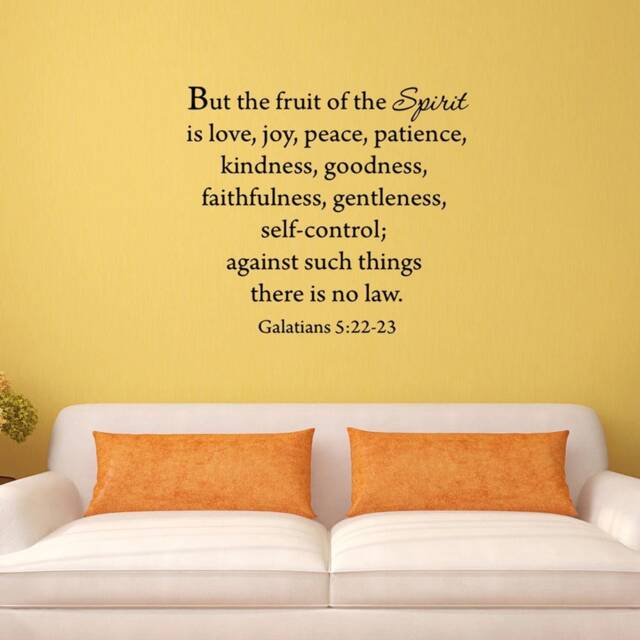 Vwaq But The Fruit Of Spirit Wall Decal Galatians 522-23 Bible Art Stickers Scripture Faith - 562 - image 1