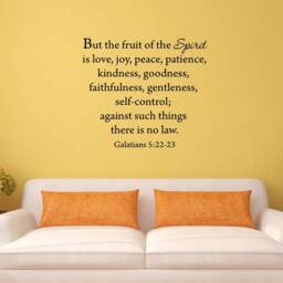 Vwaq But The Fruit Of Spirit Wall Decal Galatians 522-23 Bible Art Stickers Scripture Faith - 562 - thumbnail 1
