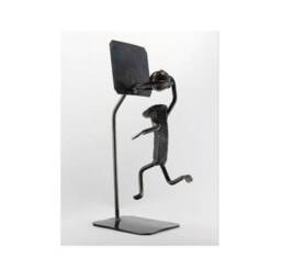 Basketball Player - Metal Art Figurine Railroad Spike Art Nba - thumbnail 1