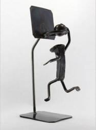 Basketball Player - Metal Art Figurine Railroad Spike Art Nba - thumbnail 2