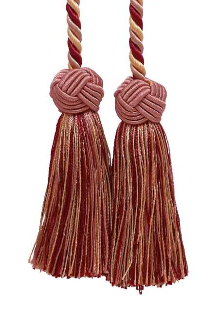 "D??copro Double Tassel Curtain & Drapery Tieback/Holdback, 3 1/2"" - 8.5cm, 20" - image 1