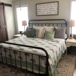 Handblock Print New Floral Pattern Indian Handmade Kantha Quilt Bedspread Blanket Coverlet Throw Perfect Bed Matching Bedcover Size Queen - thumbnail 1