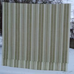 "striped Linen Kitchen Curtain Or Table Topper H27""x W51" - thumbnail 4