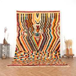 Vintage Boujaad Rug, Moroccan Rug 6x9 Ft - thumbnail 1
