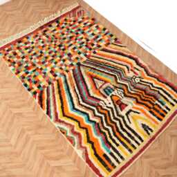 Vintage Boujaad Rug, Moroccan Rug 6x9 Ft - thumbnail 2
