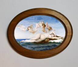 Light Oak Oval Framed Classic Art Print, Alexandre Cabanel, The Birth Of Venus - thumbnail 1