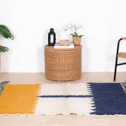 Wool Beni Ourain Rug, Moroccan Rug 3x5 Ft, Authentic Handmade Berber Carpet, Genuine Rug, Area Tapis Berbere, Teppich - thumbnail 2