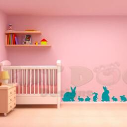 Rabbits Bunnies Wall Decal, Nursery Decoration, Easter, Country Art, Its A Southern Thing, Decor, Bunny Decor - thumbnail 2