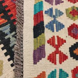 Heritage Tribal Kilim Runner, Handmade Artisan Afghan Turkish Aztec Sheep Wool Runner Rug 301x84 cm - thumbnail 3
