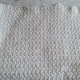 Crochet White Baby Blanket Set, Baptism Or Christening Blanket, Shower, House Warming, Gifts For Her, Him Ready To Ship - thumbnail 3