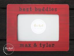Best Buddies Baby Boy Picture Frame Personalized New Gift - thumbnail 1