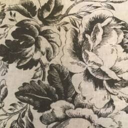 Floral Linen Cushion Cover Cabbages & Roses Paris Rose, Handmade - thumbnail 2