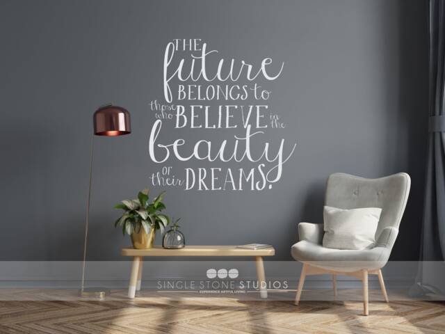 Beauty Of Their Dreams - Eleanor Roosevelt Vinyl Wall Words Custom Home Decor - image 1