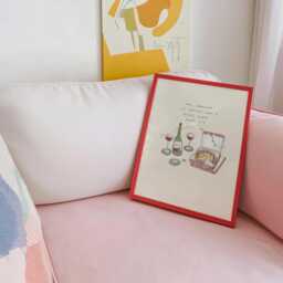 Nothing A Girls Night Won't Fix Wall Print - Girl Whatever Poster Pizza, Wine Lover in I'm Just Aesthetic - thumbnail 2