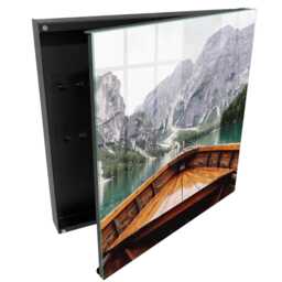 Mountain Lake Key Cabinet For Home, Turquoise Box Wall, Photographic Landscapes, Nature Lovers