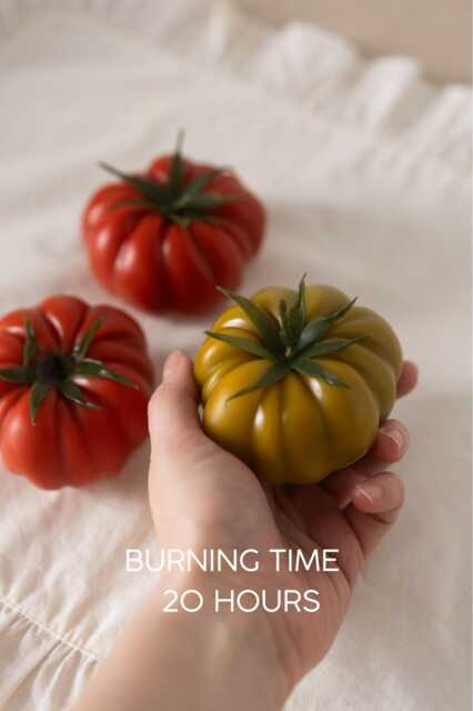 Tomato Candles, Food Real Fruit Vegetables Garden Lover Gift, Handmade Beeswax Candles Table Centerpiece - image 1