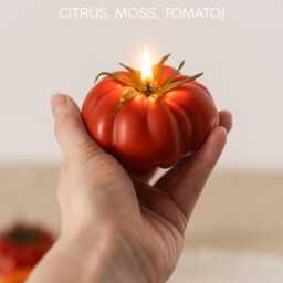 Tomato Candles, Food Real Fruit Vegetables Garden Lover Gift, Handmade Beeswax Candles Table Centerpiece - thumbnail 3