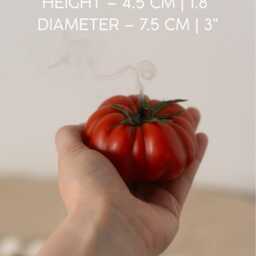 Tomato Candles, Food Real Fruit Vegetables Garden Lover Gift, Handmade Beeswax Candles Table Centerpiece - thumbnail 2