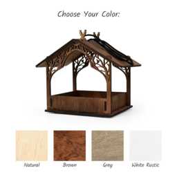 Wooden Bird House Bird Feeder Birdhouse Garden Gifts - thumbnail 3