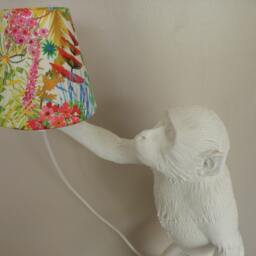 Bespoke Candle Clip Lampshade Liberty Of London Tresco Bright Fabric - thumbnail 3