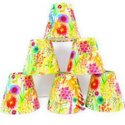 Bespoke Candle Clip Lampshade Liberty Of London Tresco Bright Fabric - thumbnail 4