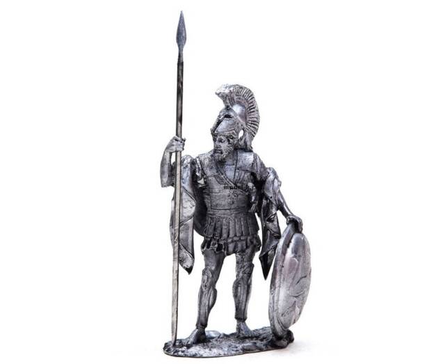 Tin 54mm Hoplite. Athens. 4C. Bc. Greece - image 1