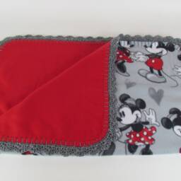 Fun With Mickey & Minnie Mouse Fleece Baby Blanket - thumbnail 2
