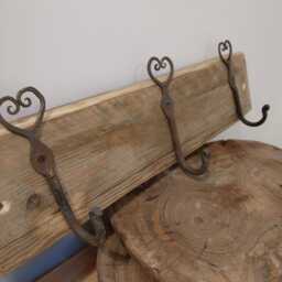 Handmade Upcycled Coat Hanger Rustic Wall Decoration - thumbnail 2