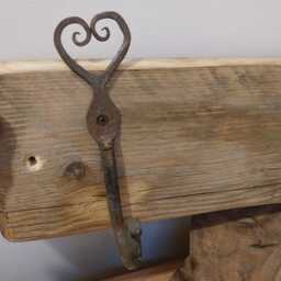 Handmade Upcycled Coat Hanger Rustic Wall Decoration - thumbnail 3