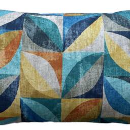 Turquoise Cushion Cover Pattern Stem Leaves Throw Sofa Pillow Yellow Blue Orange - thumbnail 3