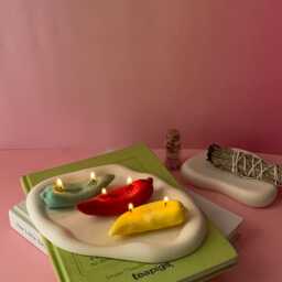 Chile Pepper Soy Wax Candle Trio Vegan Autumn Home Decor - thumbnail 3