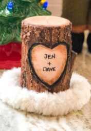 Personalized Log Candle Scented Soy Wax Valentines Day Best Seller, 16Th Anniversary, For Man Or Woman Gift Him Her - thumbnail 2