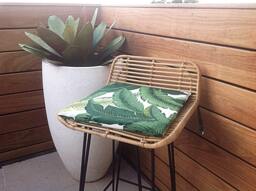 Palm Leaf Chair Pad, Tommy Bahama Outdoor Cushion - thumbnail 1