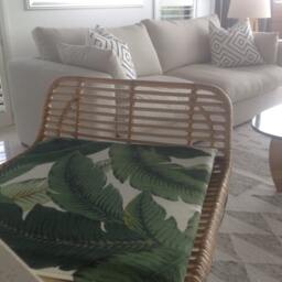 Palm Leaf Chair Pad, Tommy Bahama Outdoor Cushion - thumbnail 3