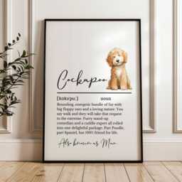 Personalised Cockapoo Definition Print - thumbnail 1