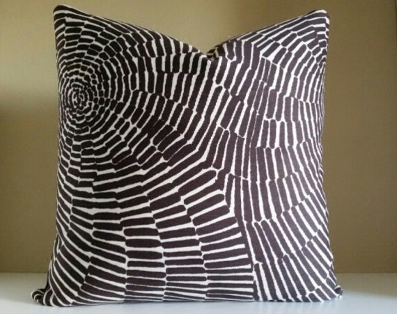 Trina Turk Sonriza Java Brown & White Pillow, Indoor Outdoor Decorative Pillow Cover, 18 X18, 20 X 20, 24X24 - image 1