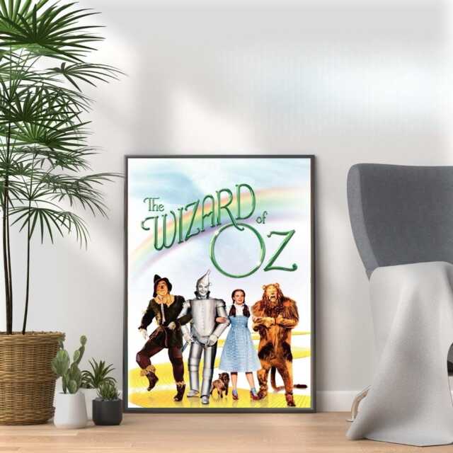 Wizard Of Oz Movie Poster Vintage Film Art Print - image 1