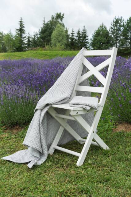 Handmade Waffle Linen Bath Towel Extra Large, Soft Cotton Blend - image 1