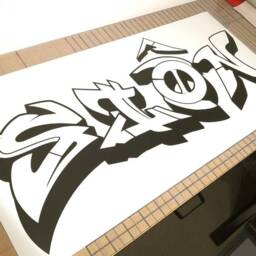 Custom Graffiti Name Sticker, Graffiti Wall Art Custom Sticker, Decor, Decal, Name Decal - thumbnail 3