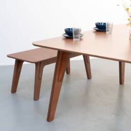 Chop Shop Katja Bench Seat. Dining Kitchen Family Seating. Hallway Office Refectory Pew Form. Original Modular Design. Natural Light Birch - thumbnail 2