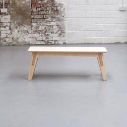 Chop Shop Katja Bench Seat. Dining Kitchen Family Seating. Hallway Office Refectory Pew Form. Original Modular Design. Natural Light Birch - thumbnail 3