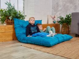 Soft Floor Cushion, Velvet Reading Nook Pillow, Custom Large Kids Cushion, Pillow Seating - thumbnail 1