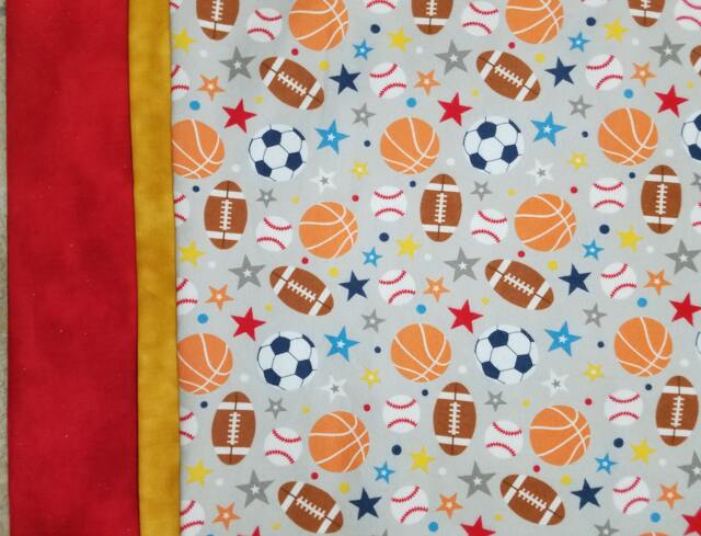 Sports Themed 3-Fabric Flannel Pillowcases - image 1
